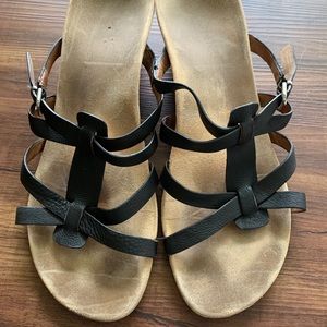 Black Vionic Wedges Size 9